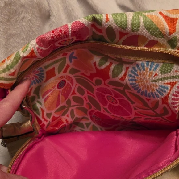 Lily Bloom Colorful Floral Crossbody Bag In EUC - Picture 5 of 6